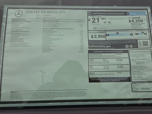 New 2026 Mercedes-Benz GLE 450 GLE 450 image 17