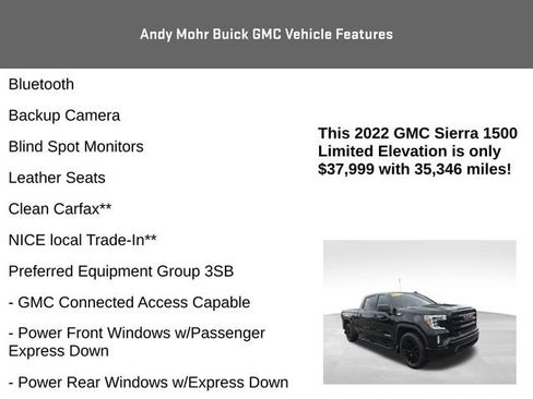 Used 2022 GMC Sierra 1500 Elevation w/ X31 Off-Road Package AWD/4WD image 4