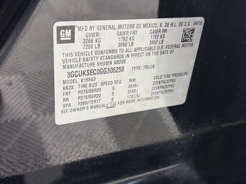 Used 2016 Chevrolet Silverado 1500 LTZ w/ Sport Package AWD/4WD image 9