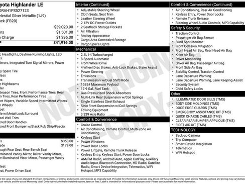 Used 2023 Toyota Highlander LE FWD image 23