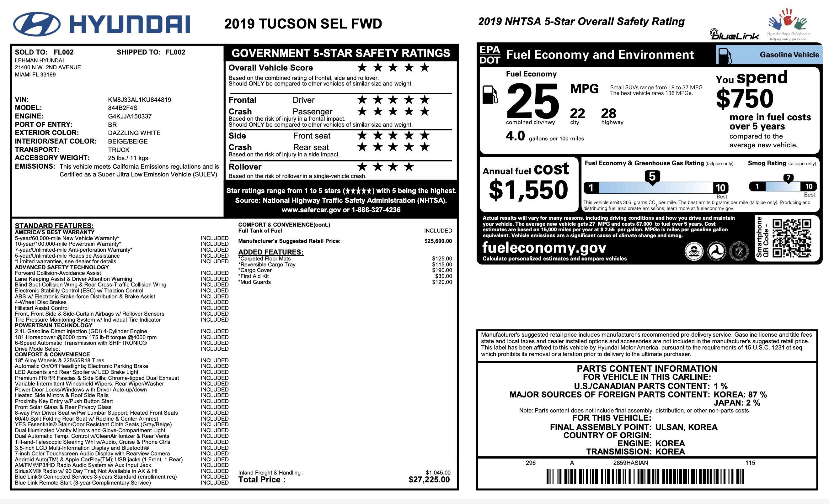 Used 2019 Hyundai Tucson SEL FWD image 4
