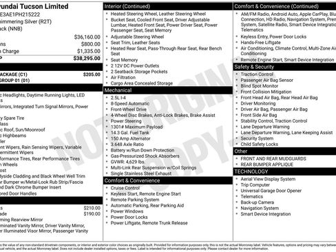 Used 2023 Hyundai Tucson Limited w/ Cargo Package FWD image 35
