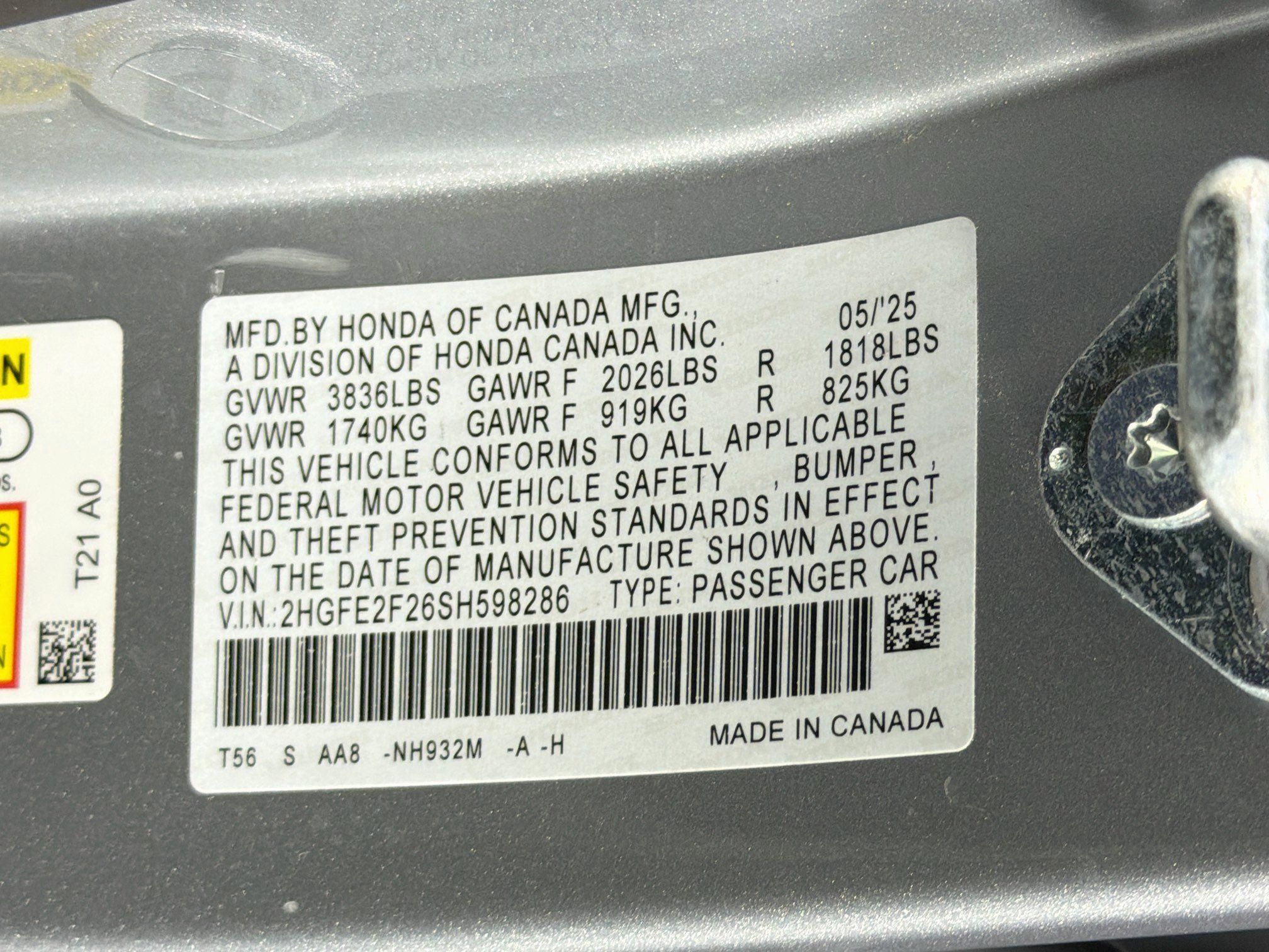 Used 2025 Honda Civic LX image 12