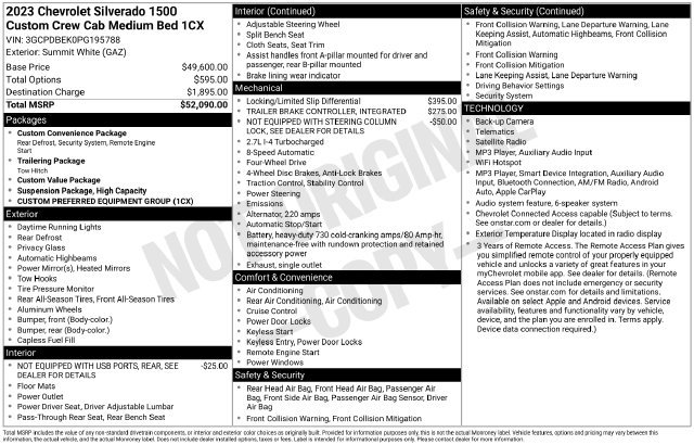 Used 2023 Chevrolet Silverado 1500 Custom AWD/4WD image 3