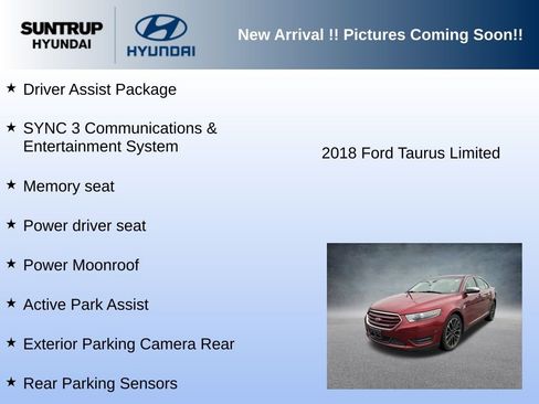 Used 2018 Ford Taurus Limited w/ Driver Assist Package image 6