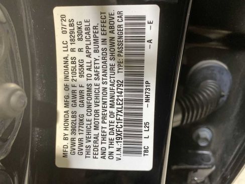 Used 2020 Honda Civic EX-L image 21