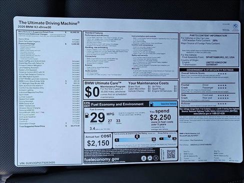 New 2026 BMW X3 xDrive30 w/ Premium Package image 17