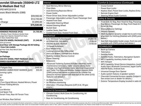 Used 2023 Chevrolet Silverado 2500 LTZ w/ LTZ Convenience Package AWD/4WD image 1