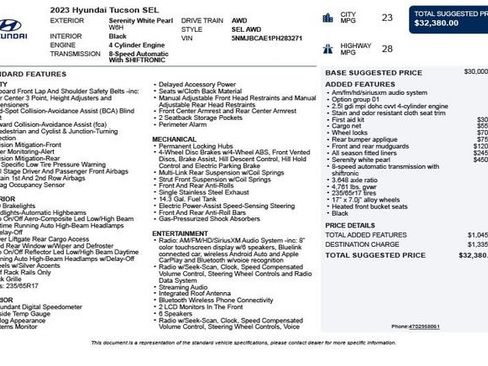 Used 2023 Hyundai Tucson SEL image 3