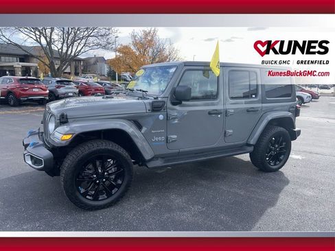 Used 2022 Jeep Wrangler Unlimited Sahara 4xe w/ Cold Weather Group image 12