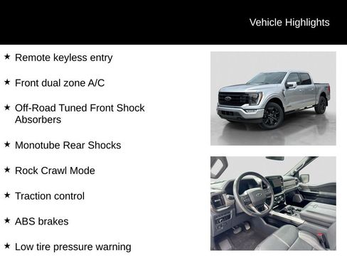 Certified 2023 Ford F150 Platinum w/ FX4 Off-Road Package AWD/4WD image 31