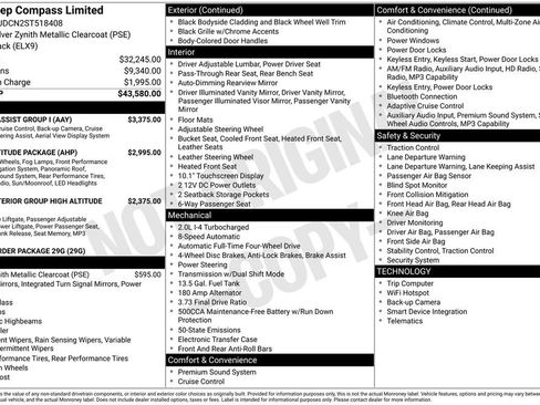 New 2025 Jeep Compass Limited w/ Driver Assist Group I image 2