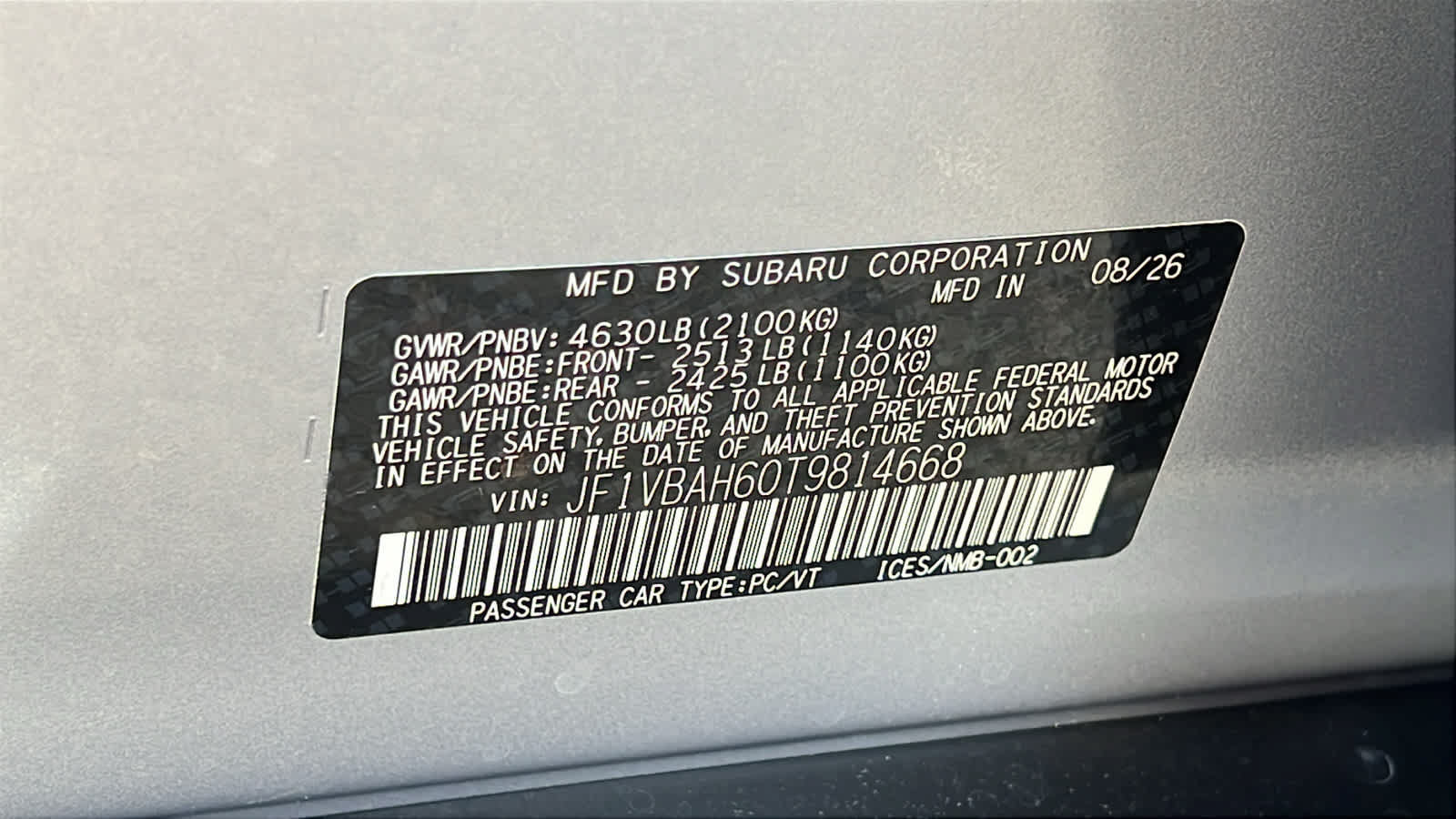 New 2026 Subaru WRX Premium AWD/4WD image 30
