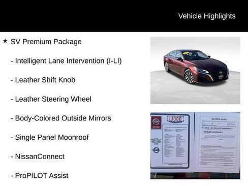 Used 2023 Nissan Altima 2.5 SV w/ SV Premium Package image 12
