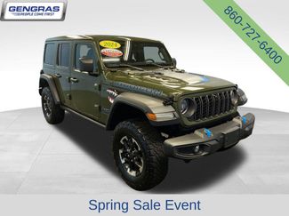 Used 2024 Jeep Wrangler Unlimited Rubicon 4xe w/ Technology Group AWD/4WD 360° Tour