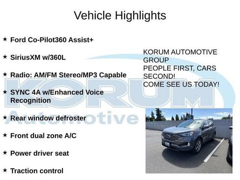 Certified 2022 Ford Edge SEL w/ Convenience Package AWD/4WD image 7