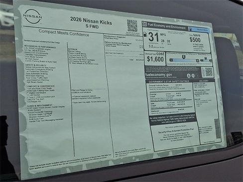 New 2026 Nissan Kicks S image 16