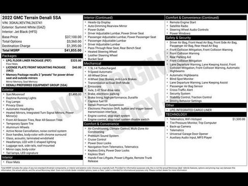 Used 2022 GMC Terrain Denali w/ LPO, Floor Liner Package image 42