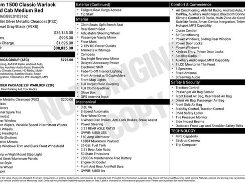 Used 2020 RAM 1500 Warlock w/ Electronics Group RWD image 10