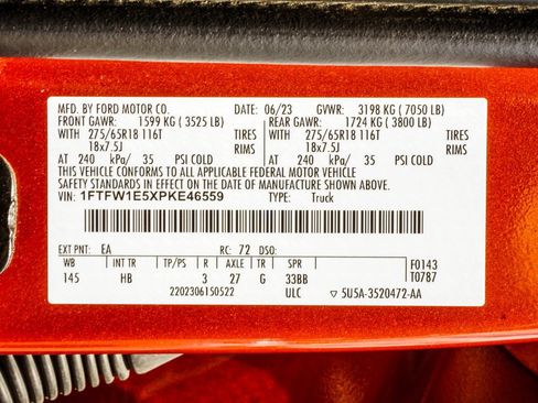 Used 2023 Ford F150 4x4 SuperCrew image 45