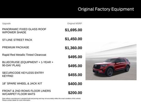 New 2026 Ford Explorer ST-Line w/ ST-Line Street Pack AWD/4WD image 9