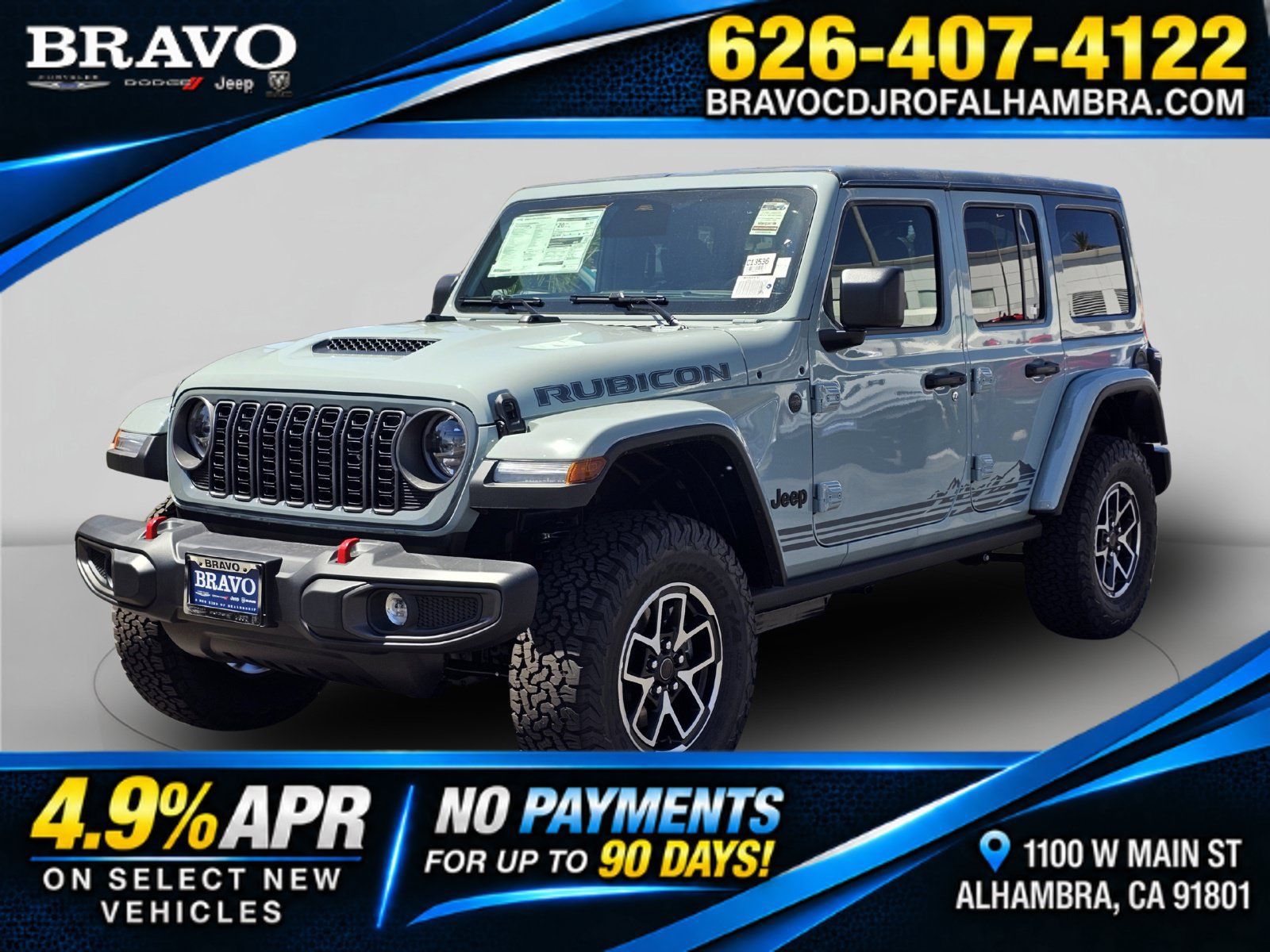 New 2026 Jeep Wrangler Unlimited Rubicon w/ Rockslide Package AWD/4WD image 1