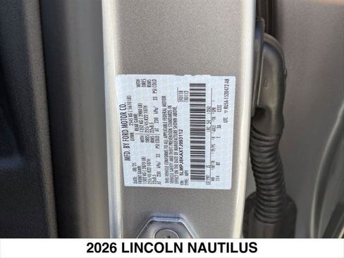 New 2026 Lincoln Nautilus Reserve w/ Jet Appearance Package image 15
