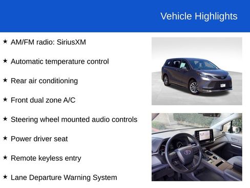 Used 2022 Toyota Sienna LE FWD image 11