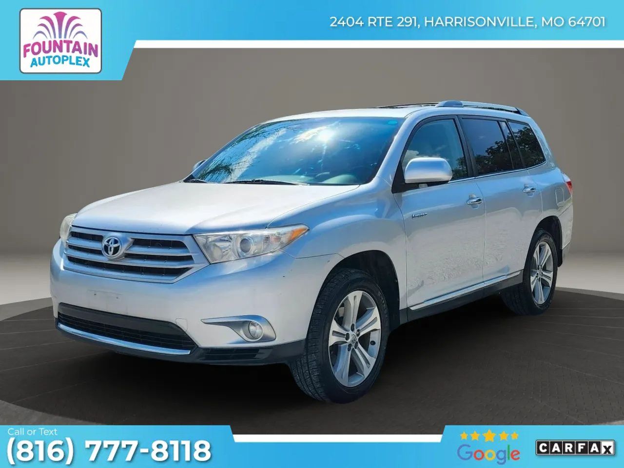 Used 2012 Toyota Highlander Limited w/ Tow Pkg FWD image 1