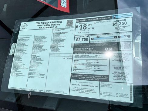 New 2026 Nissan Frontier PRO-4X w/ Pro-4x Convenience Package AWD/4WD image 17