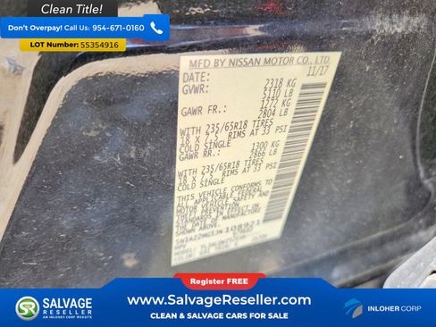Used 2018 Nissan Murano SV FWD image 17