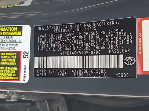 Used 2026 Toyota Camry SE w/ Convenience Package FWD image 35