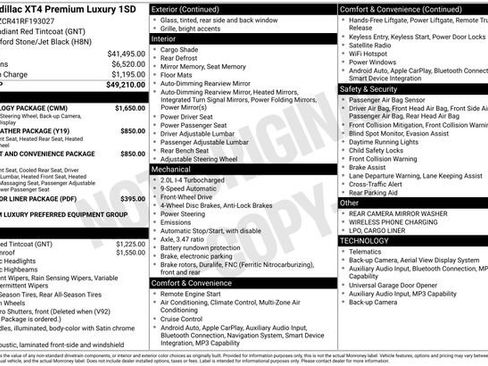Used 2024 Cadillac XT4 Premium Luxury w/ Technology Package FWD image 34