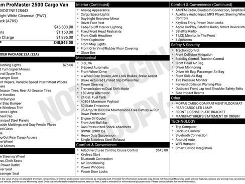 Used 2022 RAM ProMaster 2500 image 11