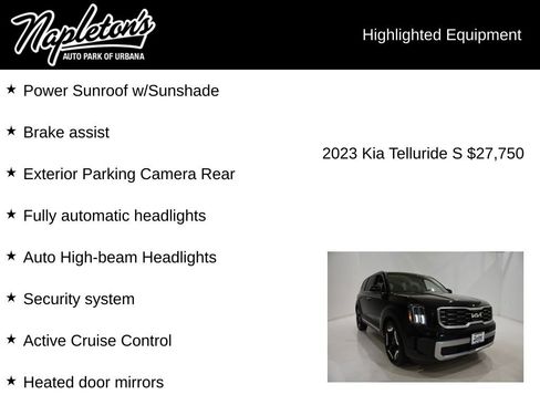 Used 2023 Kia Telluride S w/ S Sunroof Package AWD/4WD image 17