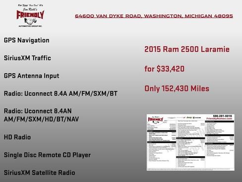 Used 2015 RAM 2500 Laramie AWD/4WD image 4