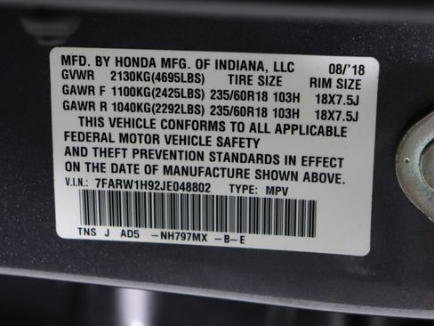 Used 2018 Honda CR-V Touring image 45