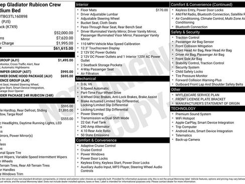 New 2026 Jeep Gladiator Rubicon w/ Safety Group AWD/4WD image 6