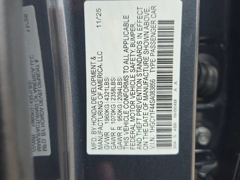 Used 2025 Honda Accord SE image 3