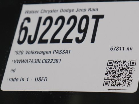 Used 2020 Volkswagen Passat 2.0T SE w/ Sunroof Package FWD image 30
