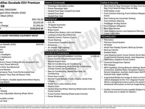 Used 2024 Cadillac Escalade ESV Premium Luxury AWD/4WD image 18