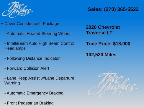 Used 2020 Chevrolet Traverse LT w/ Driver Confidence II Package AWD/4WD image 7