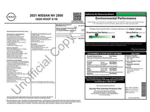 Used 2021 Nissan NV 2500 S RWD image 8