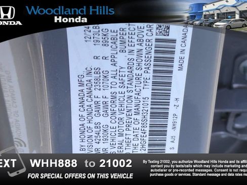 Certified 2025 Honda Civic Sport Touring image 27