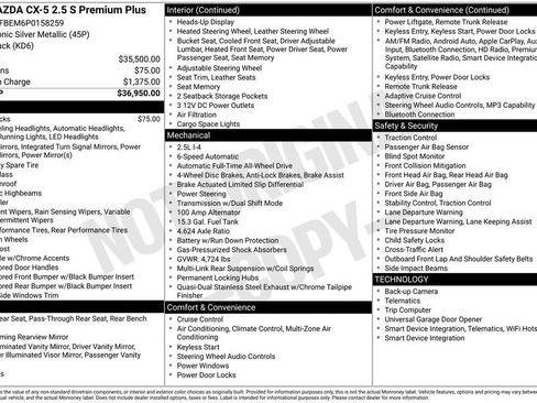 Used 2023 MAZDA CX-5 AWD 2.5 S w/ Premium Plus Pkg image 43