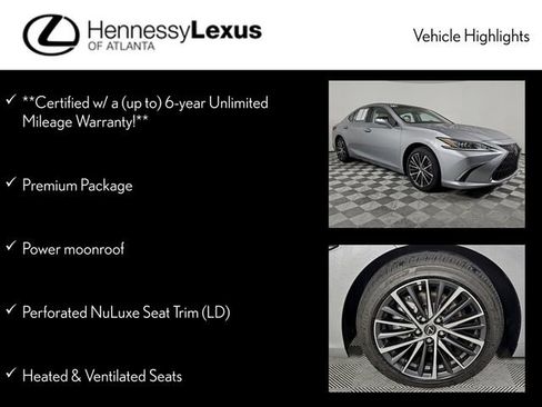 Certified 2025 Lexus ES 350 w/ Premium Package image 12