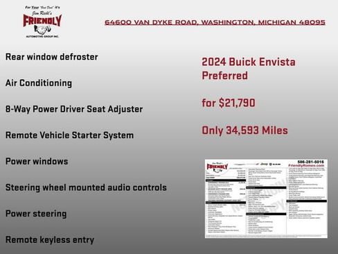 Used 2024 Buick Envista Preferred w/ Convenience I Package FWD image 6
