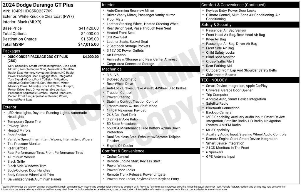Used 2024 Dodge Durango GT RWD image 19