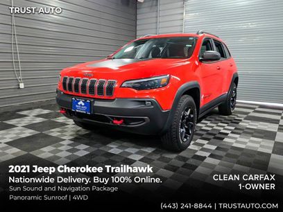 Used 2021 Jeep Cherokee Trailhawk w/ Sun, Sound & Nav Group