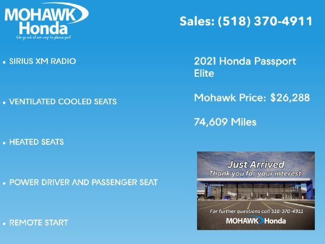 Used 2021 Honda Passport Elite image 3